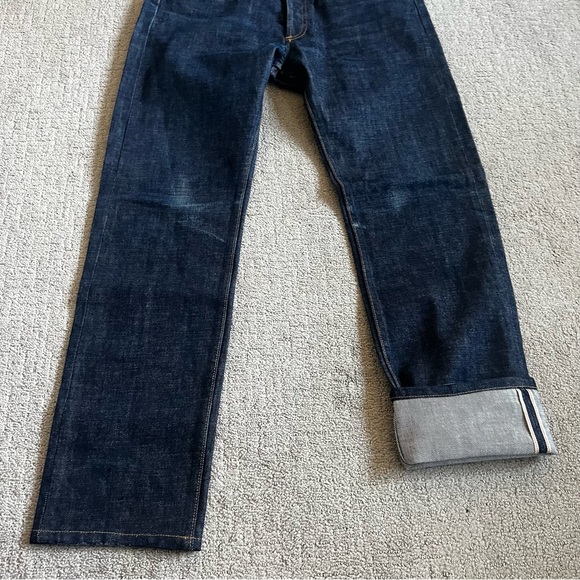 A.P.C. France Mens Petit Standard Japanese Selvedge Denim Jeans Sz 33 Raw Indigo - Picture 4 of 13